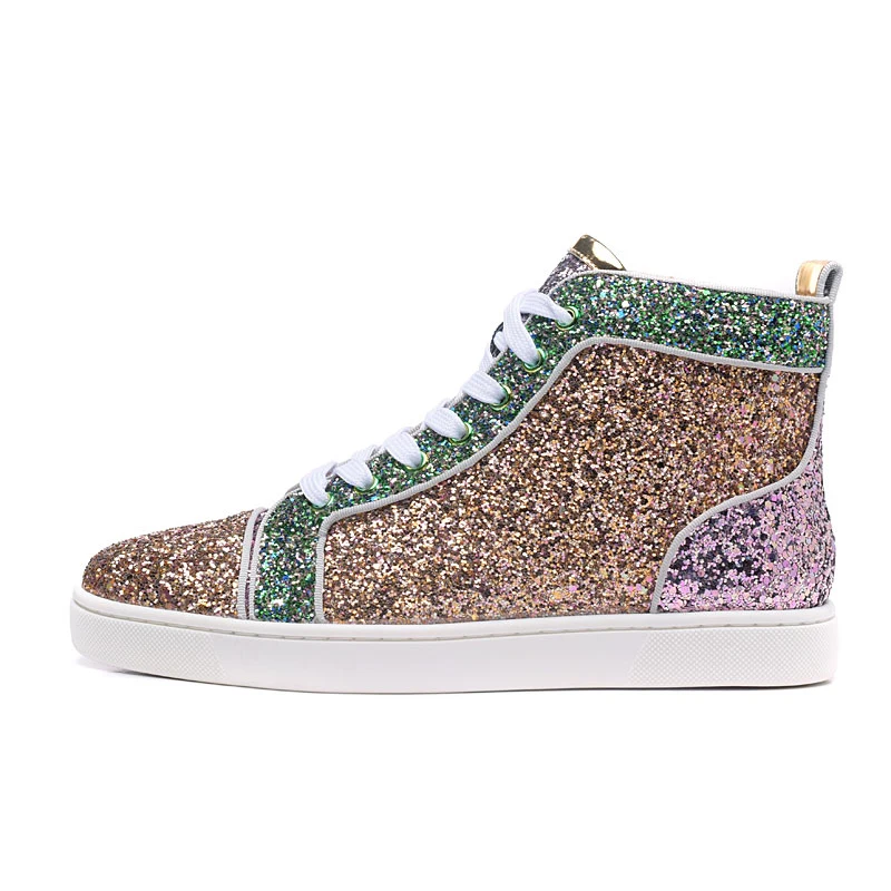 

Bling Flat Casual Shoes Ladies Creepers Shoes Zapatos shoes Top quality Brand Design Sneakers Leather Loafers 2018 Male Footwear