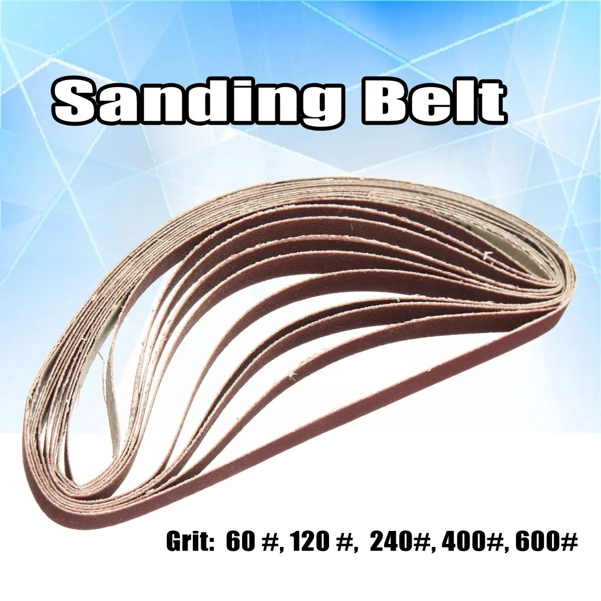 Buy 10Pcs/set 10x330mm Grinding Belts Sanding Belt