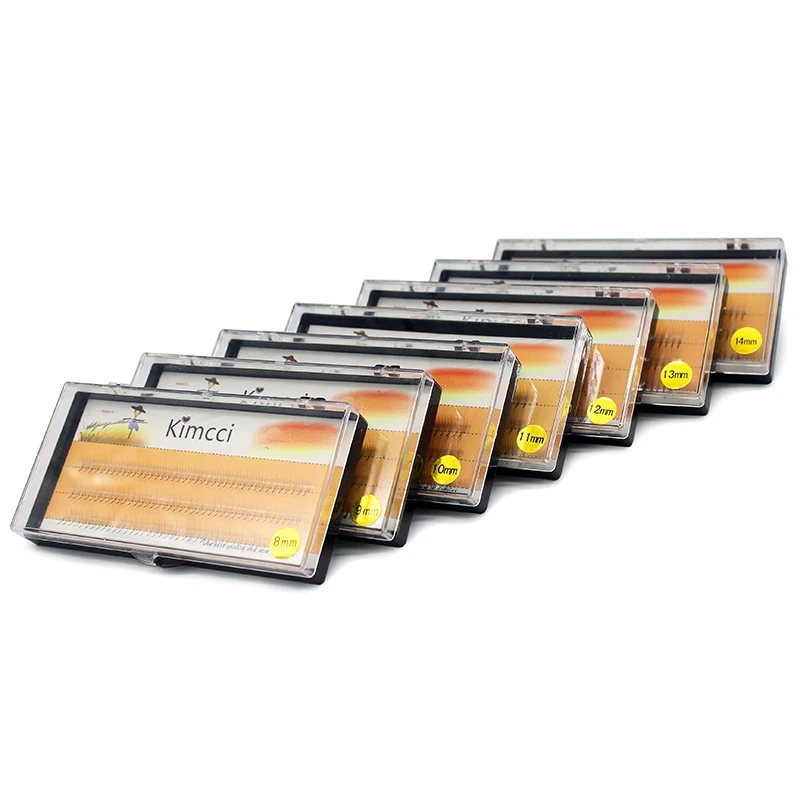 

Kimcci 7 cases/lot Professional 3D Mink Eyelashes Extension Natural Soft Individual Makeup Grafting Cluster Fake False Lashes