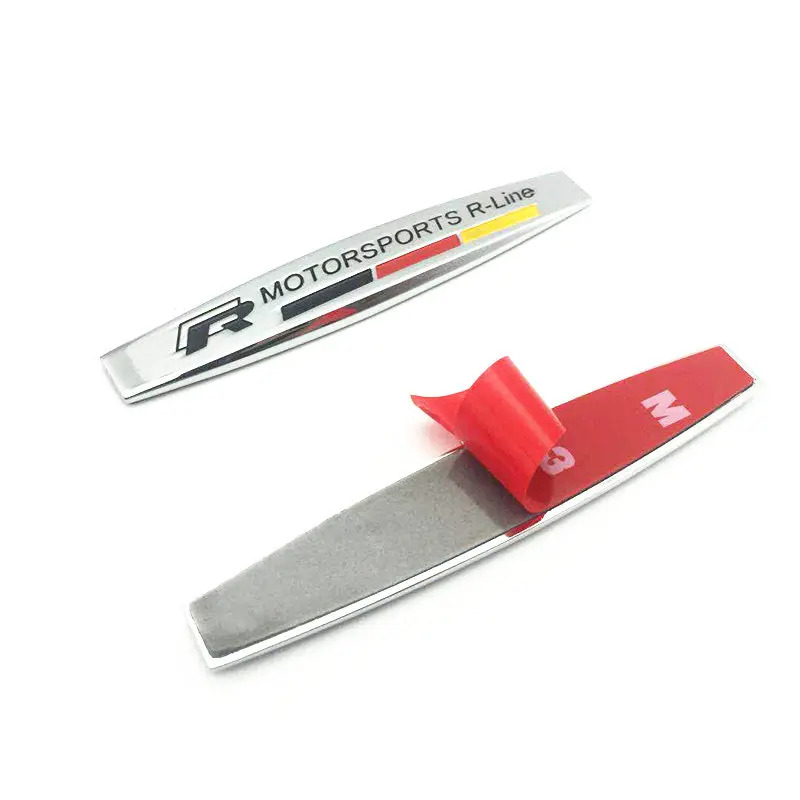FDIK 2PCS/set Metal R RLINE MOTORSPORT Car Styling Sticker For Volkswagen VW Polo Golf Jetta MK5 MK6 Passat Car Side Decoration FDIK 2PCS/set Metal R RLINE MOTORSPORT Car Styling Sticker For Volkswagen VW Polo Golf Jetta MK5 MK6 Passat Car Side Decoration