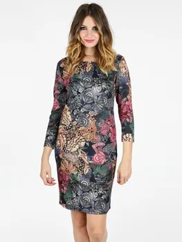 

Long-sleeved print Dress fancy