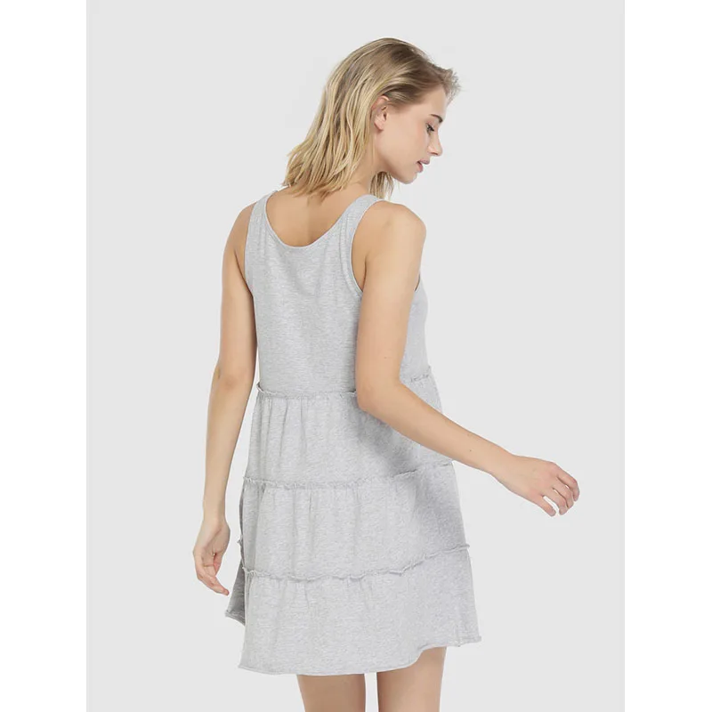 Green Coast Vestido de Tirantes Escote Redondo Estampado Liso Mangas  Tirantes 100 % Algodón Vestidos Mujer Verano Color Gris Vigoré Playa Summer  Dress 2019 Cómodo Casual Nueva Temporada El Corte Inglés|Vestidos| -  AliExpress