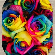 Else желтый розовый синие розы цветы цветочный природа 3d печати нескользящей микрофибры гостиная современный Овальный моющийся коврик ковры