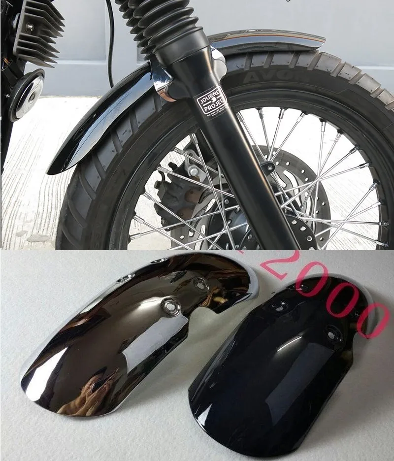 

Metal Front Fender mudguard for Triumph Bonneville T100 Thruxton 900 SCRAMBLER 2001-2016 60cm Black Chrome