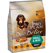 Набор сухого корма Pro Plan DUO DÉLICE для взрослых собак мелких и карликовых пород, с курицей и рисом, 4 пакета по 2,5 кг