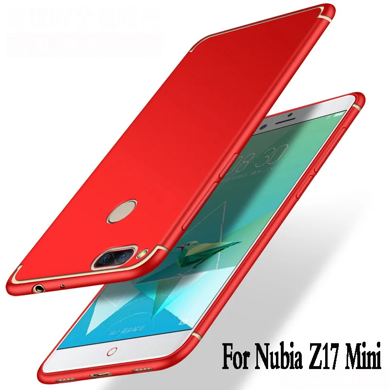 

For zte nubia z17 mini case silicone Luxury plating funda Protection mobile phone bag for nubia z17 mini cover back soft tpu 5.2