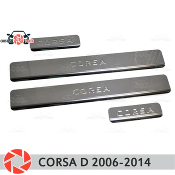 

Door sills for Opel Corsa D 5D 2006-2014 step plate inner trim accessories protection scuff car styling decoration
