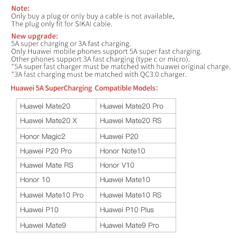 Магнитный кабель SIKAI 3 в 1 5A usb для быстрой зарядки и автомобиле Huawei honor view 20 USB C QC4.0 10