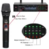 FREEBOSS FB-U32 2 Sistema de micrófono 2x99 frecuencia ajustable de Metal portátil LCD pantalla inalámbrica microfone Karaoke de la fiesta ► Foto 3/6