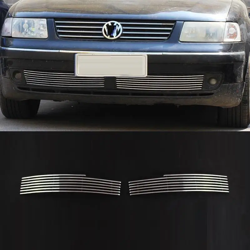 

Front Bumper Grille exterior modified modification car styling covers accessories 04 05 06 07 08 09 10 11 FOR Volkswagen Passat