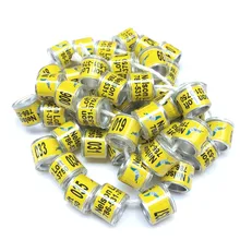 100 pièces/ensemble de 8mm en plastique | Avec noyau d'aluminium argenté, bandes pigeon