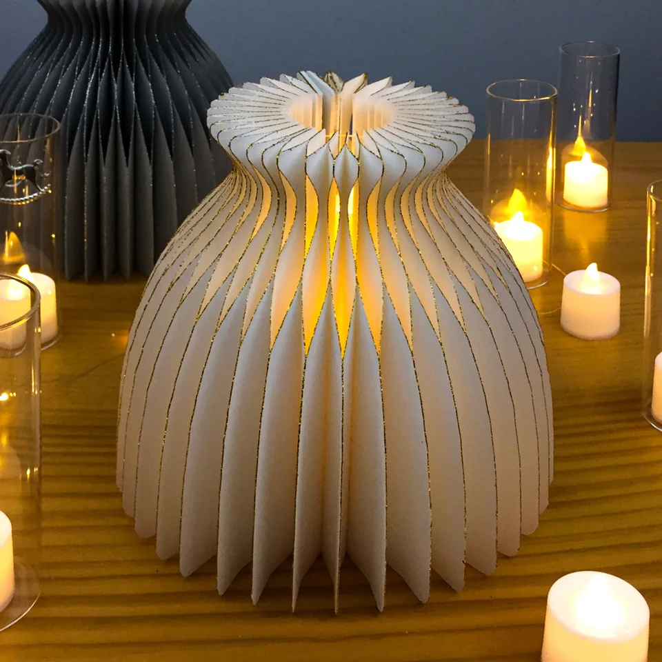 Nicro блестящая Роскошная романтическая красивая бумажная ваза, вечерние, декоративные, сделай сам, для дома, вечерние, новое украшение# Hon15