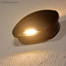 Черный современные лампы прикроватные спальня настенные светильники наружного освещения 6 Вт круглый скидка 30