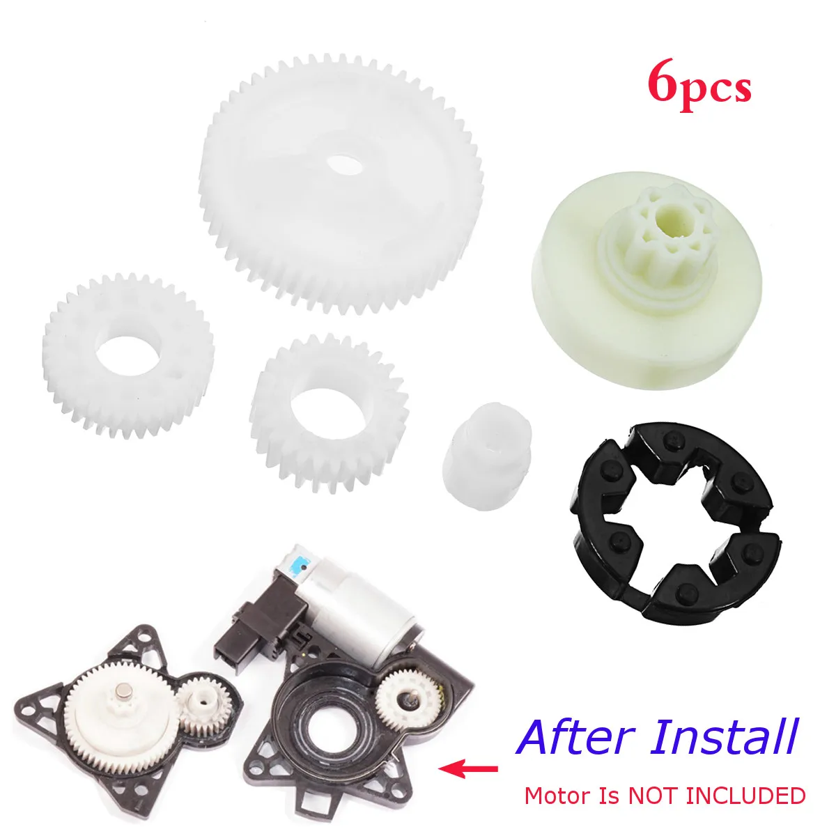 

6Pcs/set G22C5958X Front/Rear Window Regulator Adjust Motor Gear Replacement For Mazda 3 5 6 CX-7 CX-9 RX8 G22C 5958X