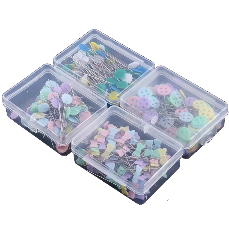 

100 Pcs/Pack Hot Bow Tie Button Plum Shape Patchwork Pins Flower Pin Handmade Sewing Pin Sewing Accessories Cloths Diy Tool