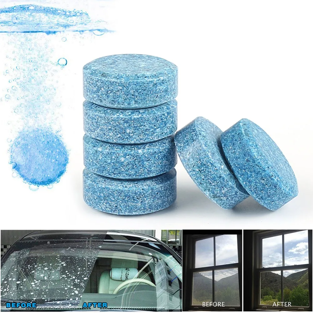 

100 pcs Liplasting Car Windshield Glass Washer Strong Cleaning Concentrate Effervescent Tablet For Auto And Household Clean