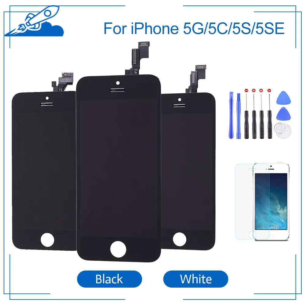 

Grade AAA Quality For iPhone 5 SE 5C 5S LCD Touch Screen Display Digitizer Assembly Replacement Parts White&Black Brand New