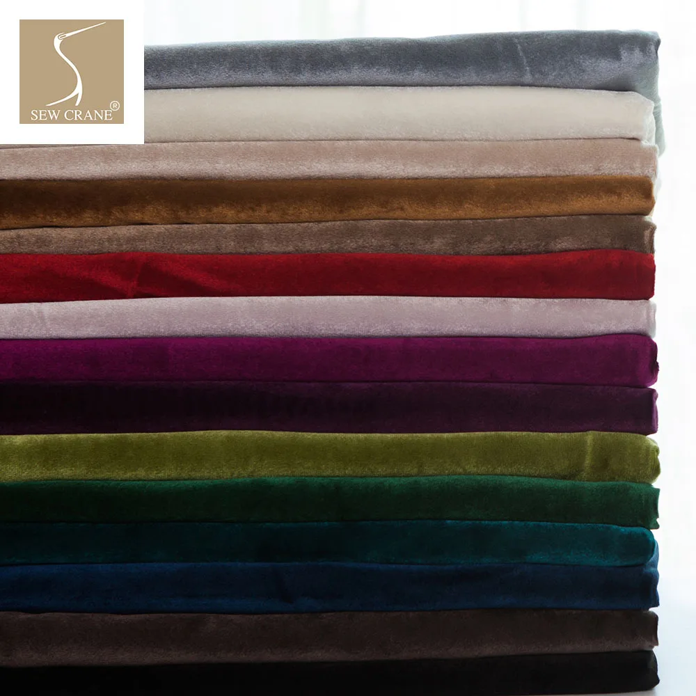 

280cm Wide Matte Velvet Cloth Curtain Fabric Upholstery Fabric Decorative Sofa Fabric Home Decor Cloth Cushion Fabric