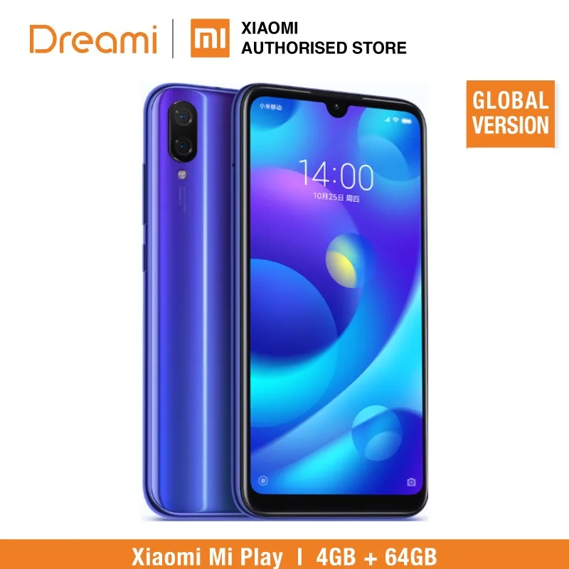 النسخة العالمية شياو mi mi اللعب 64 GB ROM 4 GB RAM LTE (العلامة التجارية الجديدة و مختومة)