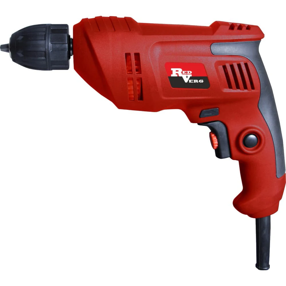 Дрель электрическая RedVerg RD-D540 (Мощность 540 Вт, число оборотов 2900 об/мин, макс.диаметр сверления 20 мм, реверс, коробка - картон)