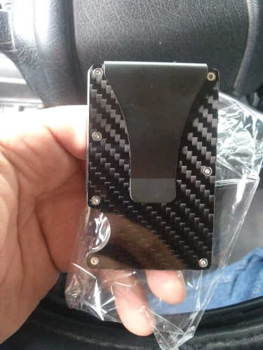 2019 new design minimalist wallet rfid blocking for men carbon fiber wallet credit card holder photo review