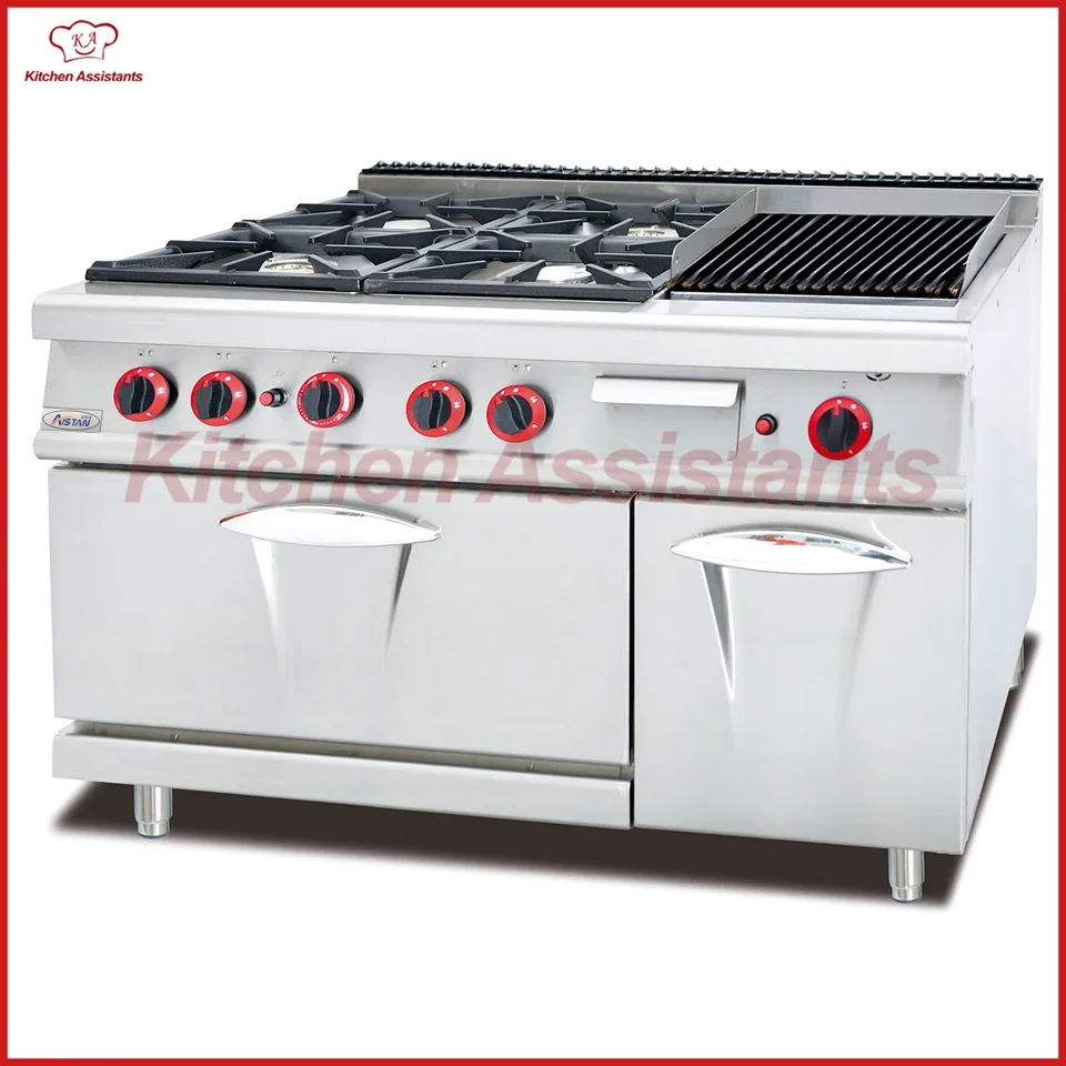 

GH799A gas range with grill with gas oven of catering equipment