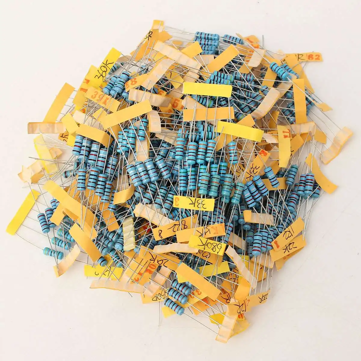 100value 500pcs 1W Metal Film Resistor +/ 1 Assortment Kit Durable