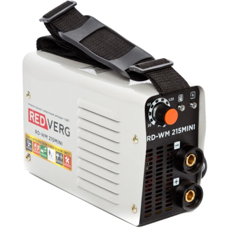 Аппарат сварочный инверторный RedVerg RD-WM 215MINI (мощность 7.9 кВт, Сварочный ток 20-215А, Диаметр электродов 4 мм)