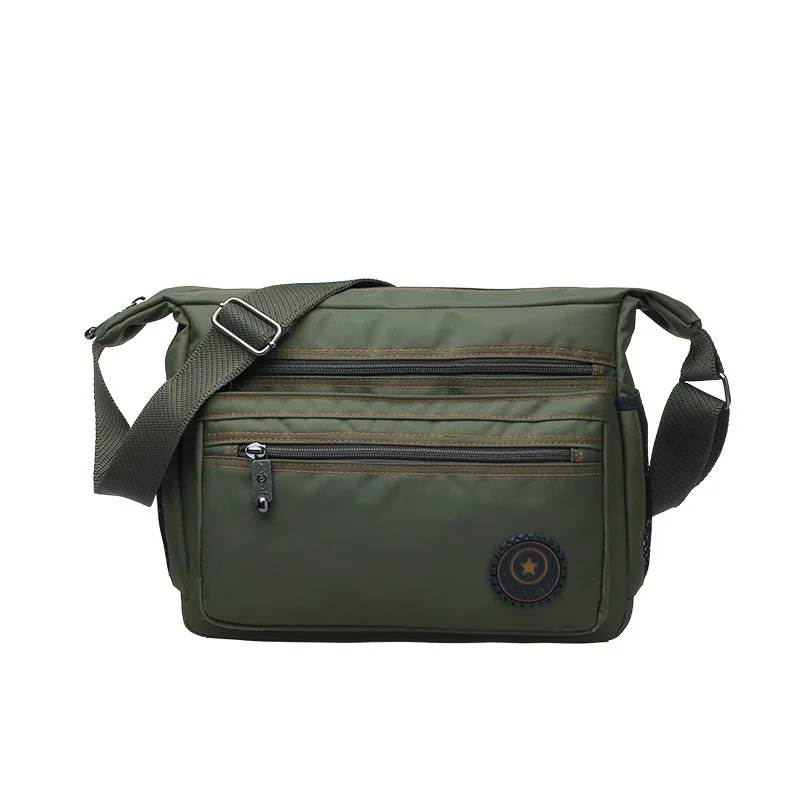

Man Business Affairs Single Shoulder Male Package Leisure Time Waterproof Nylon Multi-storey women men messenger bag