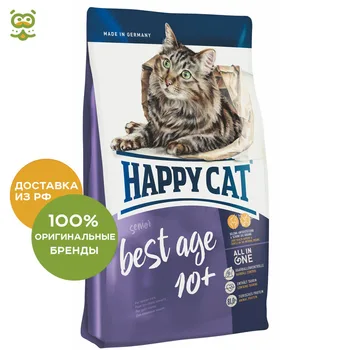 

Happy Cat Supreme Best Age 10+ food for older cats over 10 years old, Bird, 4 kg.
