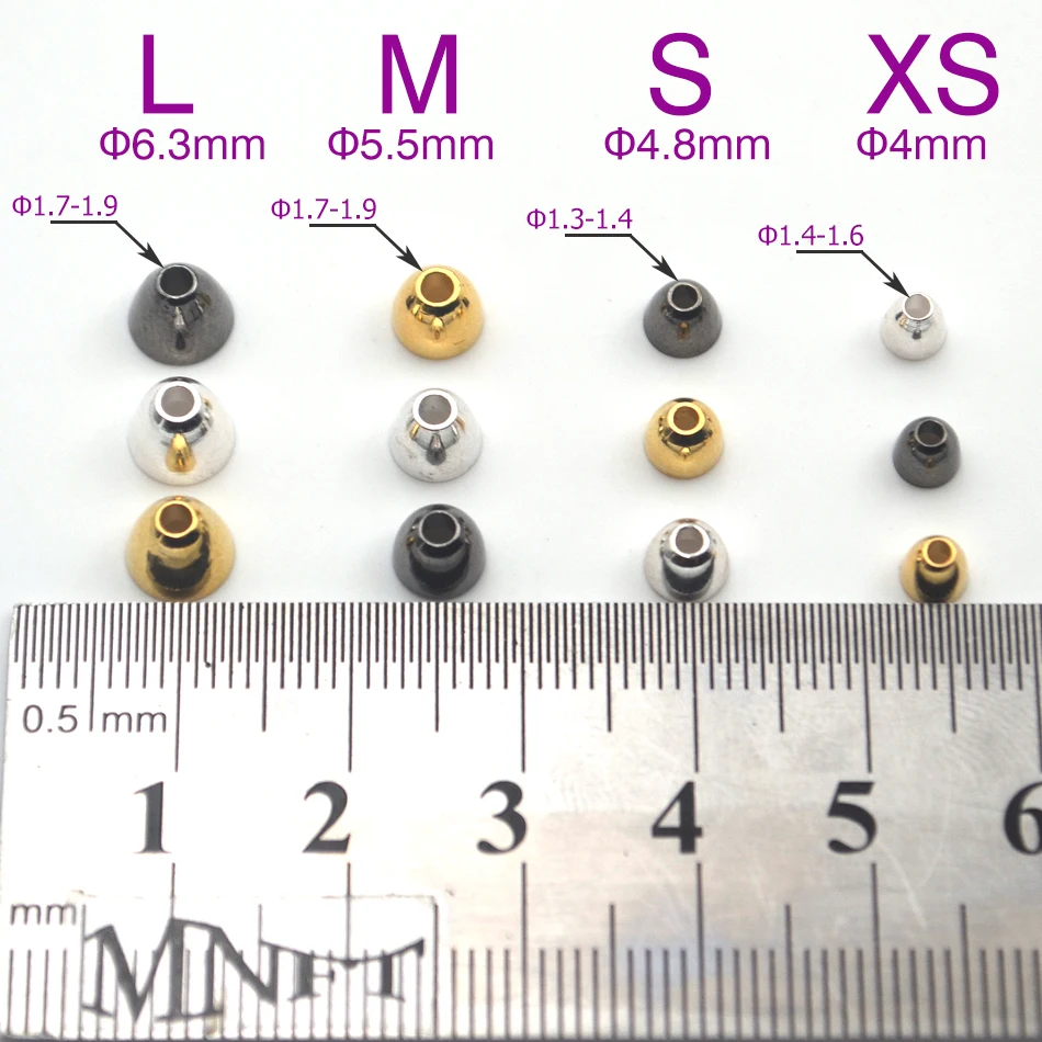 MNFT 10 шт./лот высокое качество латунь конус головки Вязание мушек conheads tubefly головка завязывания Материал Размеры: 4/4,8/5,5/6,3 мм