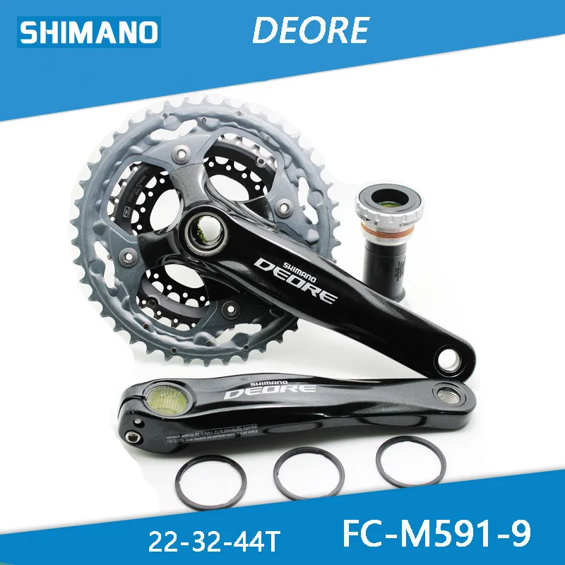 SHIMANO DEORE FC M591 27S Запчасти для велосипеда Звездочка горного ручка аксессуары 44 32