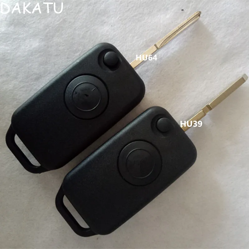 DAKATU(кнопка-1 шт., чехол-книжка складной дистанционный ключ дистанционный Fob чехол в виде ракушки для Mercedes Benz C, E, S, ML SL ML55 AMG S500 SL50
