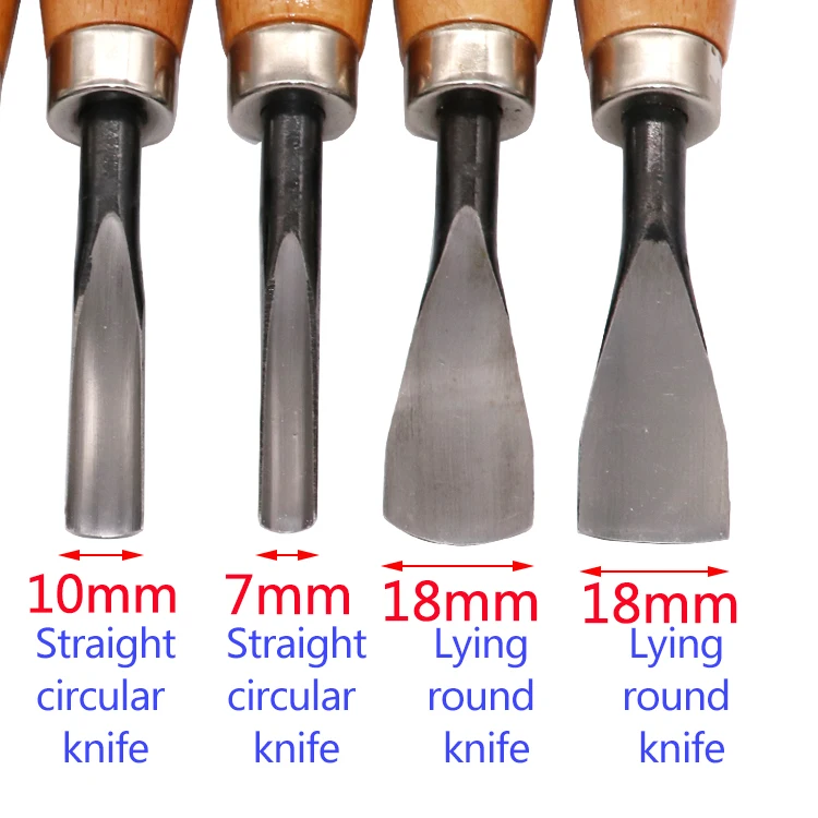 8pcs/set Wood Carving Hand Chisel Professional Wood Gouges Set Carpenter Carving Knife