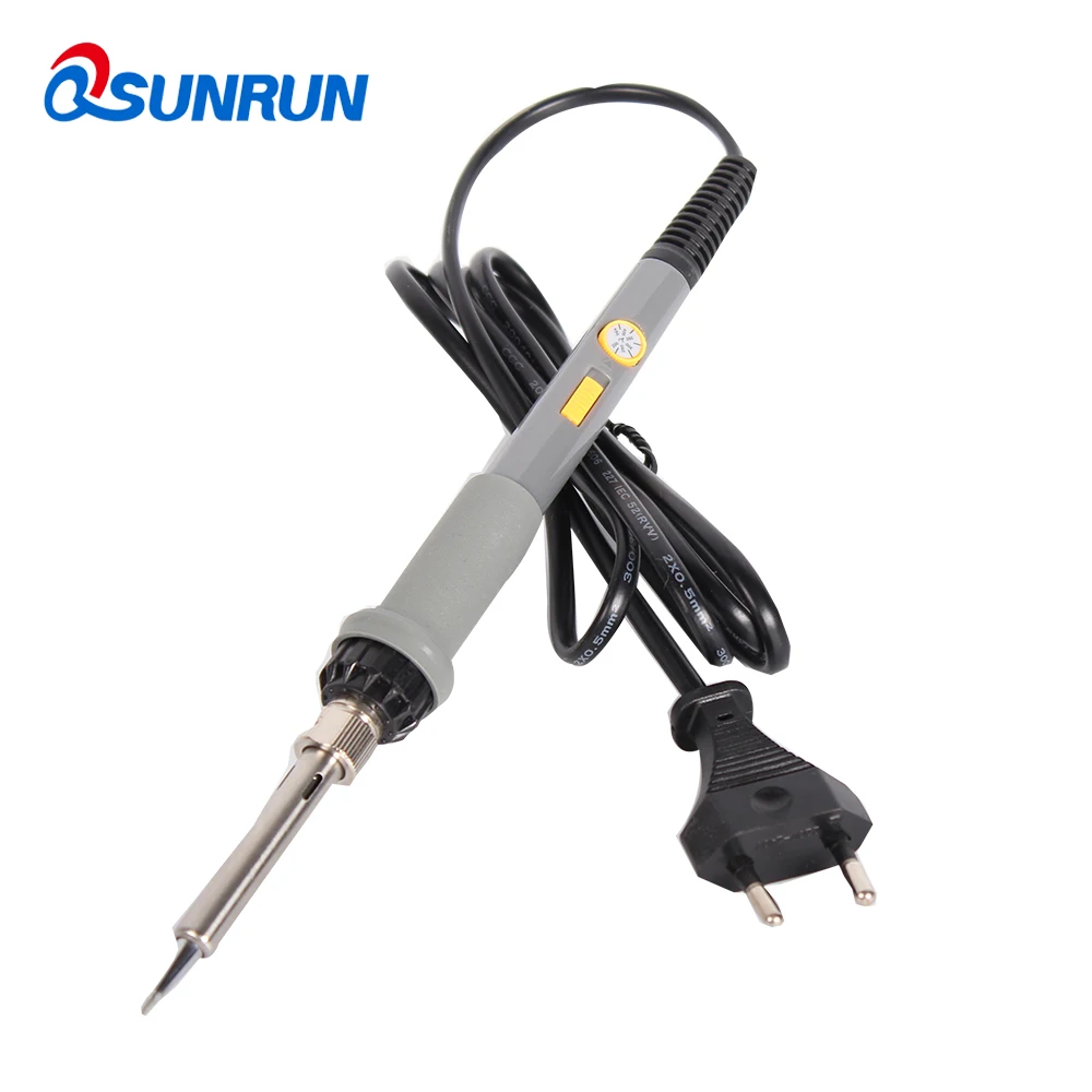 

QSUNRUN Electric Soldering Iron With Switch 60W 110 /220V Temperature Controller Mini Welding Tool,Adjustable Temp Range200-450