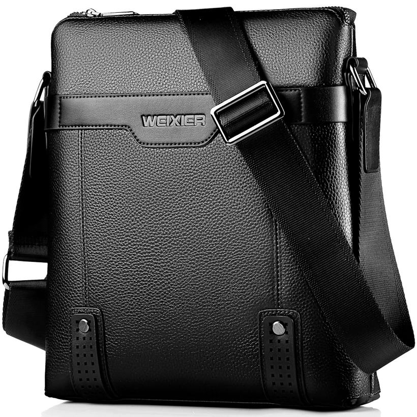 حقيبة يد الرجال حقيبة ساعي بريد للرجال حقيبة جلدية الأعمال الكتف crossbody أكياس للذكور الأسود البني كيس أوم صغيرة حقيبة