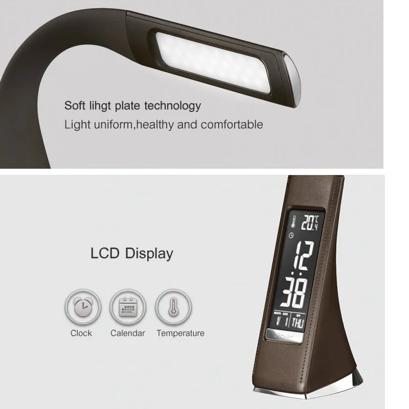 Lâmpadas de Mesa candeeiro de mesa com display Cct of Office Led Desk Lamp : 5000-6000k White Light Effect For The Lamp