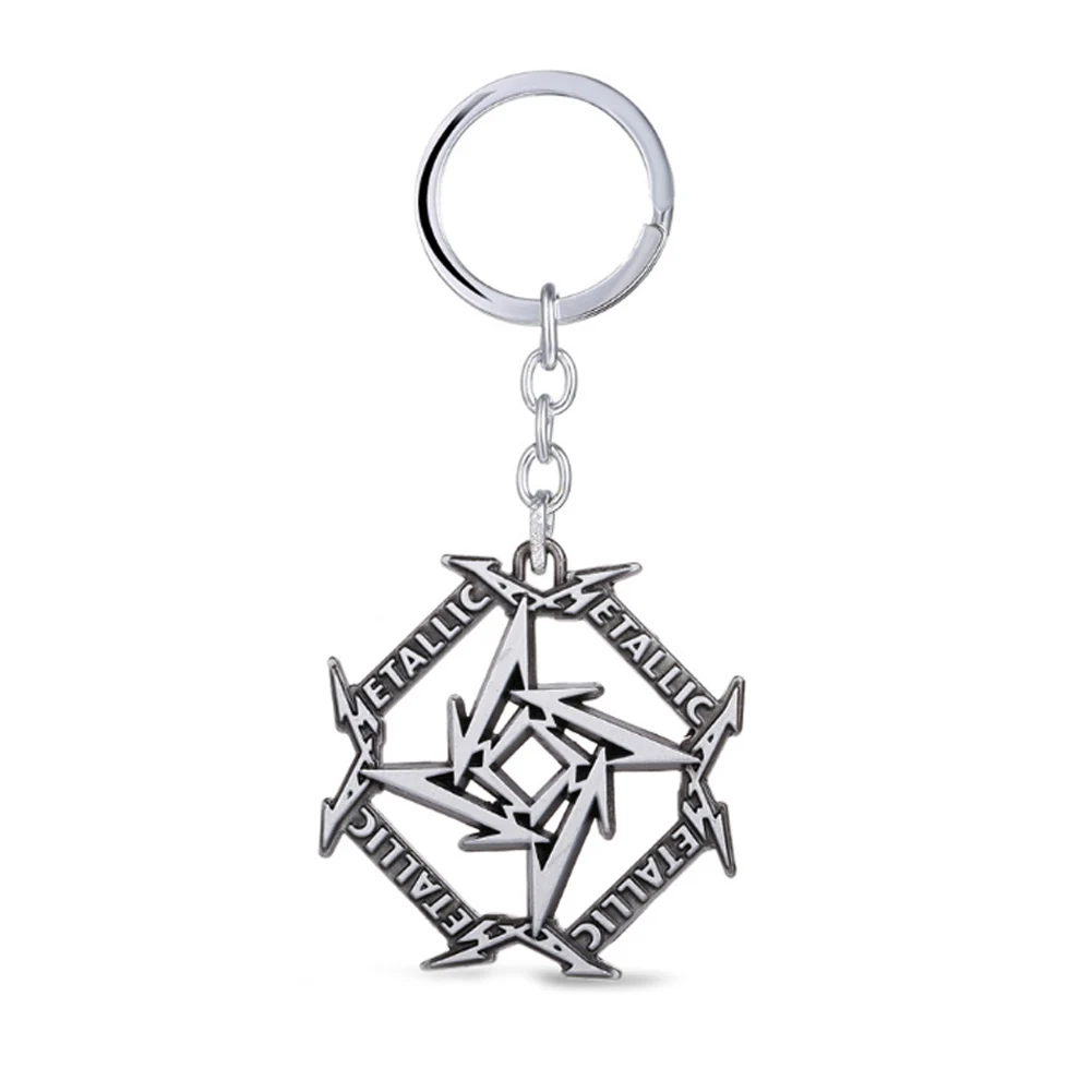 Music Band Orchestra Metallica Keychain Metal Key Rings For Gift Chaveiro Key chain Jewelry for