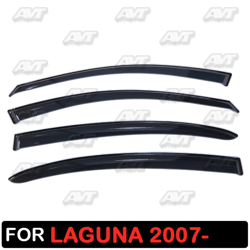 

Window deflectors for Renault Laguna 2007- 1 set-4 pcs car styling wind decoration guard vent visor rain guards cover