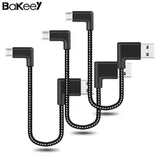 Высокое качество Bakeey 90 градусов Реверсивный 2.4A Micro usb кабель для зарядки и передачи данных для samsung S6 S7 Xiaomi Note 4