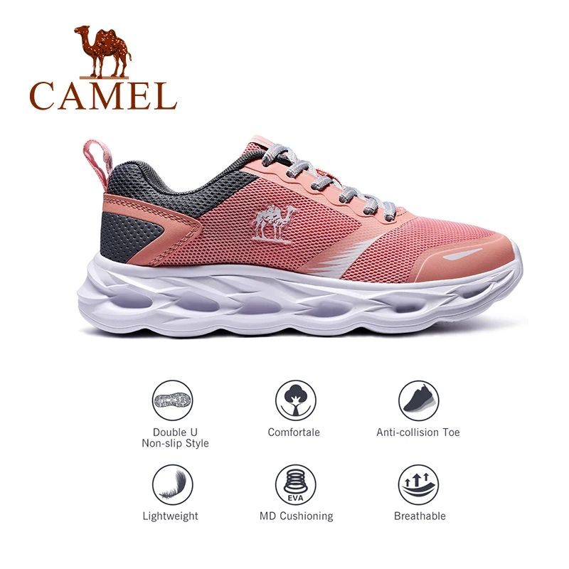 per 2018 rosa grigio corsa Nero Nuovo da Scarpe donna Cammello traspirante Sneaker donna antiscivolo Non Leggero Sport wPxqIF11a