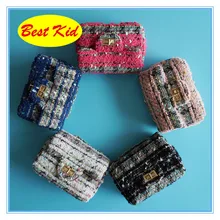 BestKid сумки! Твид Классические Стильные сумки для Для детей, малышей девочек Рождественский подарок Маленькая для маленьких девочек кошелек малыш мини сумки SMT019