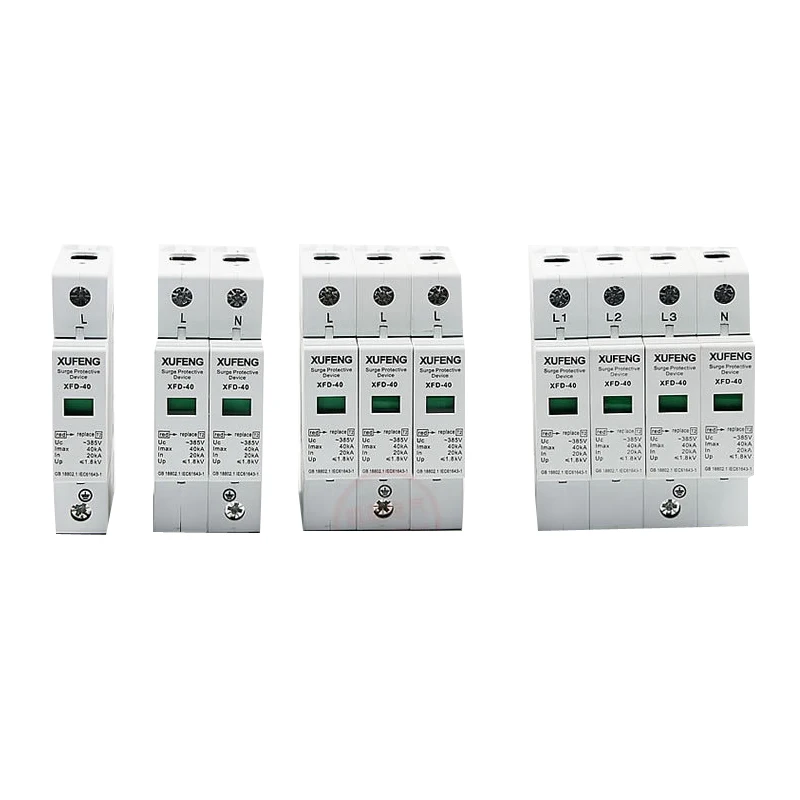 

40KA ~385VAC SPD House Surge Protector Device Protective Low-voltage Arrester Device
