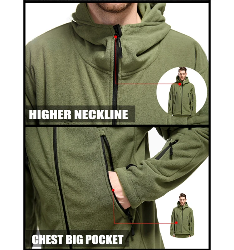 Теплая куртка мужская Военная Удобная флисовая куртка мужская зимняя армейские куртки США уличная мягкая оболочка с капюшоном пальто Униформа Охота Пальто