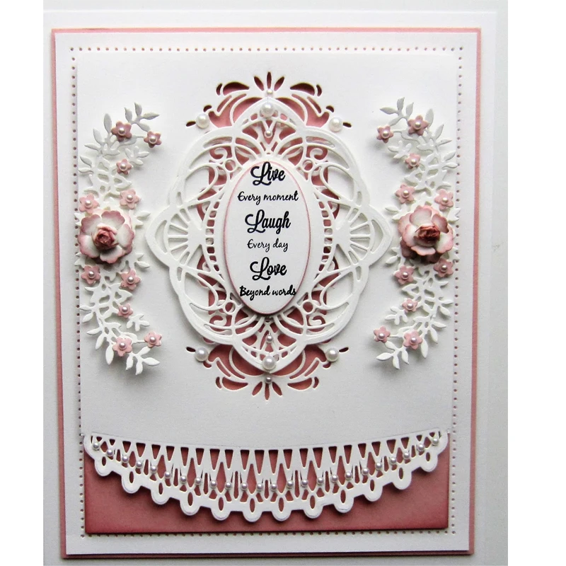 Fairy Flower Lace Edge Metal Cutting Dies Scrapbooking Embossing Card Craft DIY