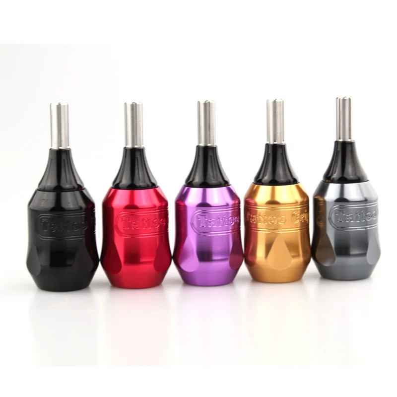 

Adjustable 32MM Cartridge Tattoo Grip Tube For Needle Up Tattoo Supply Black Red Purple Gold Silver Free shipping