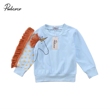 

Helen115 Lovely Kid Baby Girl Clothes Cartoon Printed Long Sleeve Cotton Outfits 1-7years