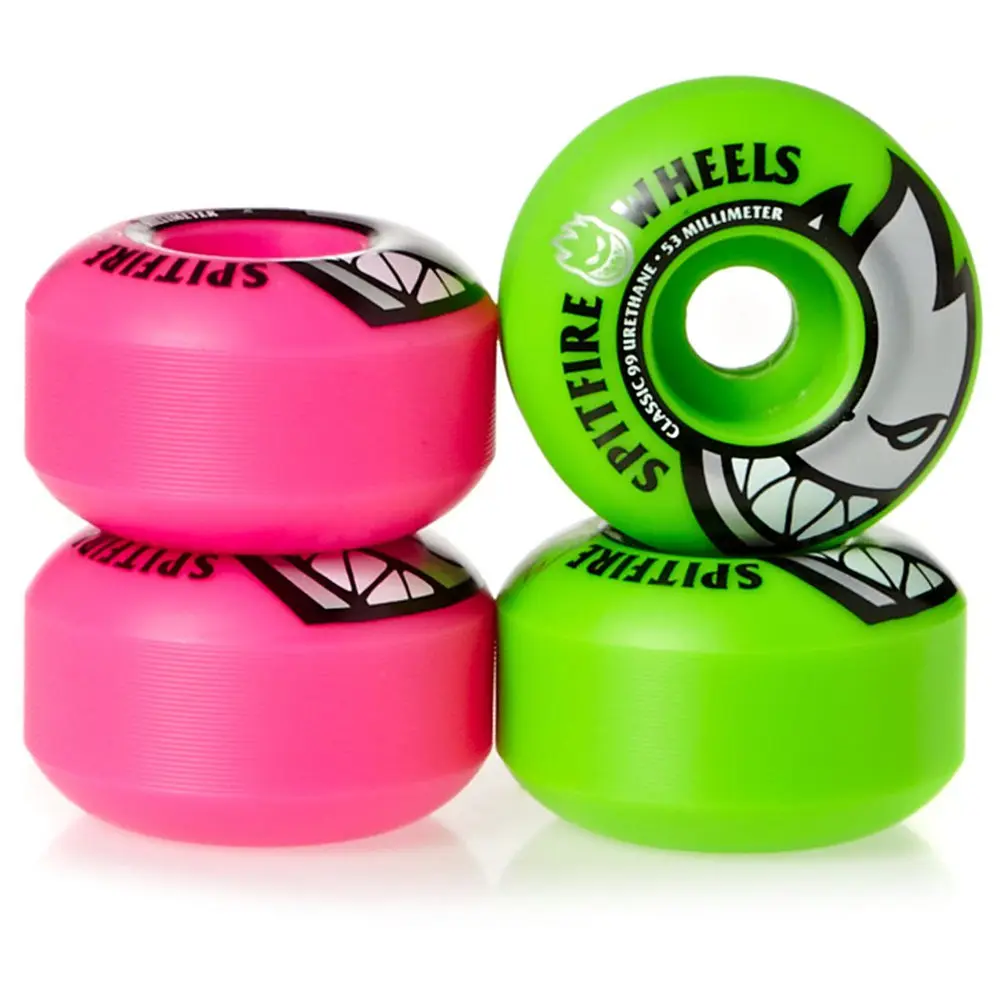 Spitfire Bighead Classic 99a Mashup Neon скейтборд колеса 52/53/мм 54 мм розовый и зеленый rodas de skate 4 шт