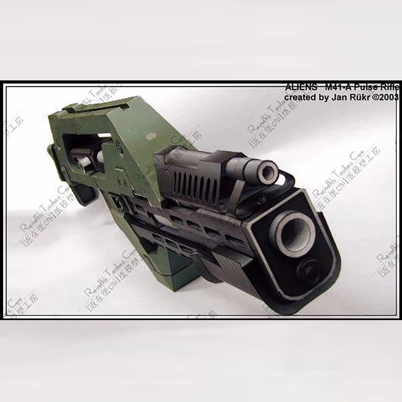 DIY 3D головоломка 1:1 модель бумажного пистолета инопланетяне M41-A импульсная винтовка непродукт из фильма Alien 3 Тяжелая броня может коллекция в подарок
