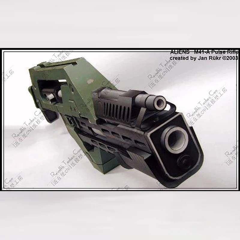 DIY 3D головоломка 1:1 бумажный пистолет модель инопланетяне M41 A импульсная винтовка
